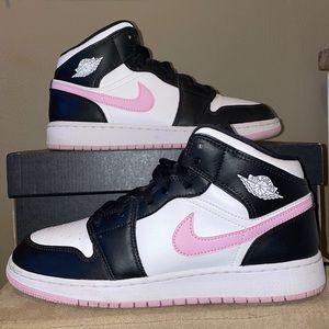 Arctic pink Jordan mids